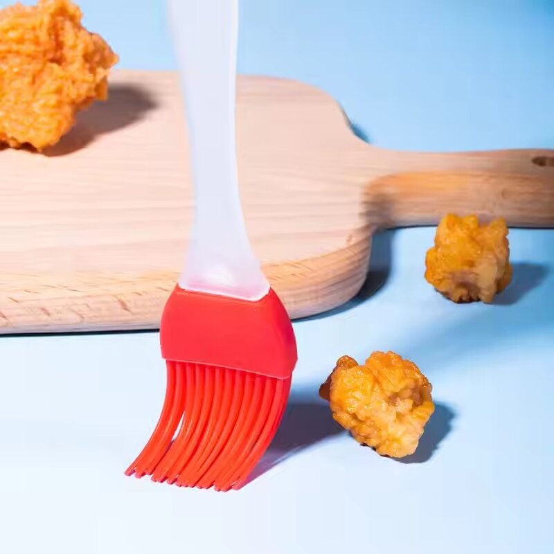 BBQ Oil Brush Supplier - OEM Heat Resistant Silicone Basting Brush Set