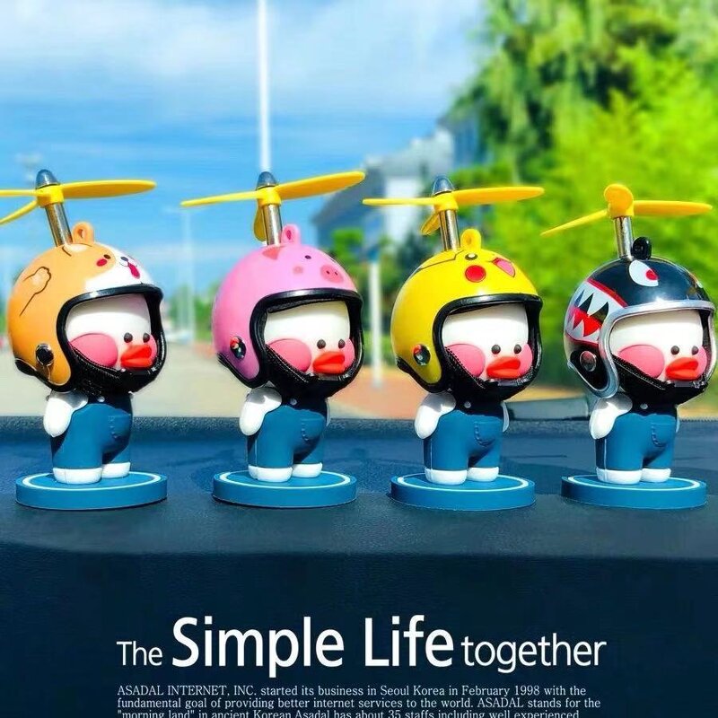 PVC Car Duck Manufacturer - OEM Stand-Up Small Yellow Duck Decoration