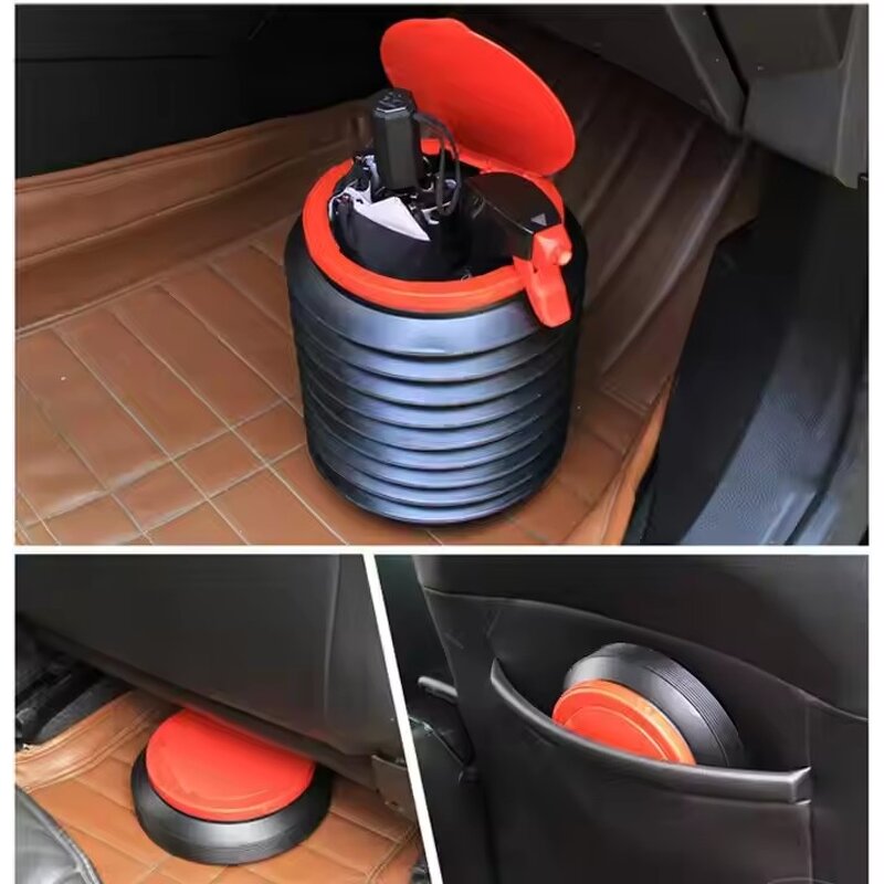 Folding Car Trash Can Supplier - OEM Foldable 4L Plastic Bucket Organizer