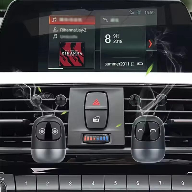 Vent Clip Air Freshener Factory - OEM Mini Robot Expression Aromatherapy