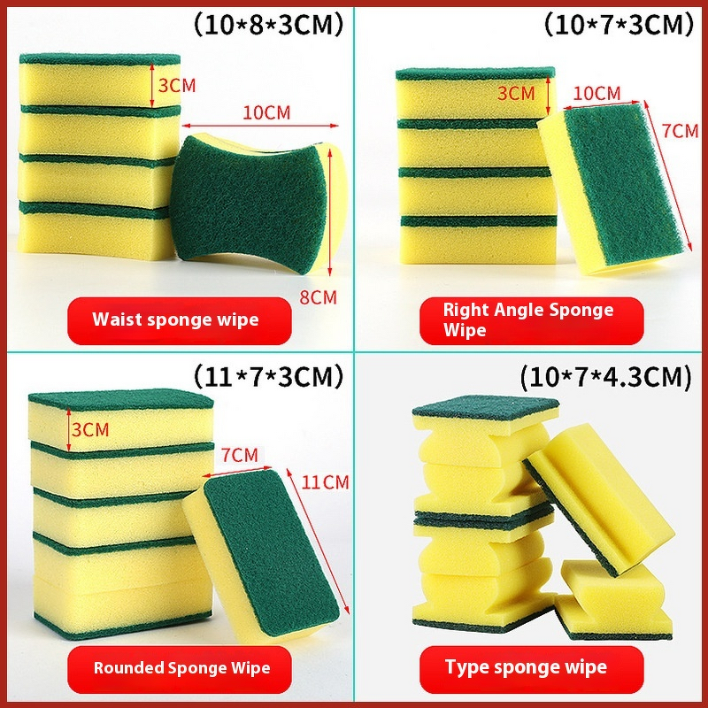 Dish Scrub Sponges Factory - OEM Factory Eco Non-scratch Double Effect