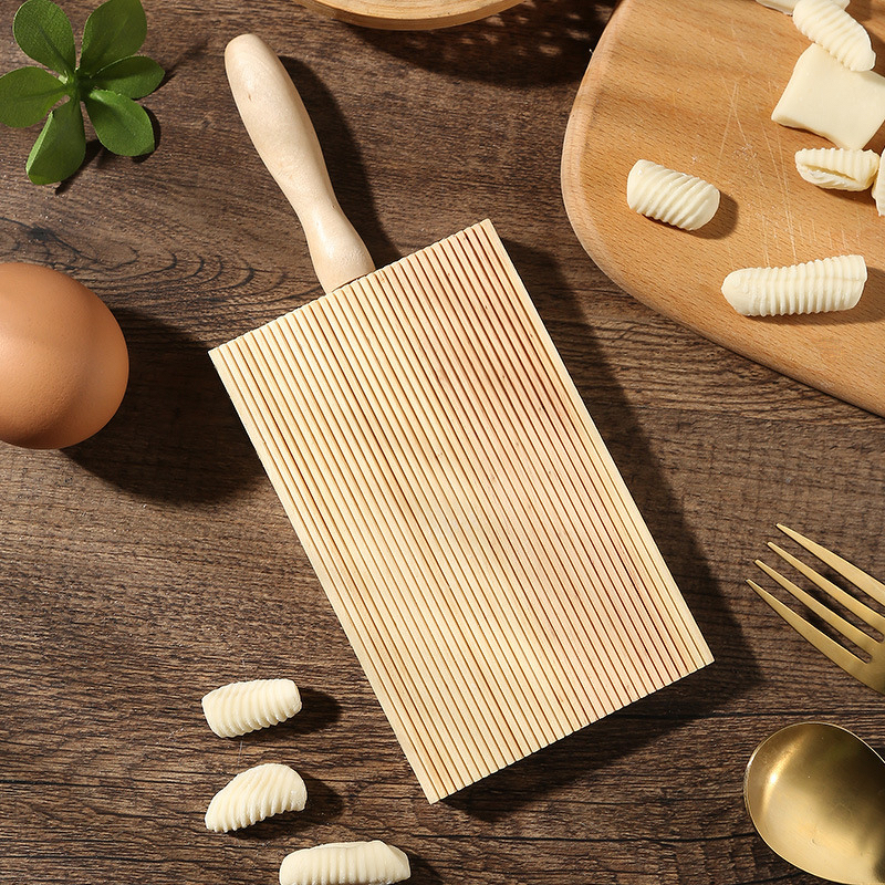 Wooden Rolling Pasta Board Factory - OEM Small Natural Homemade Gnocchi Board