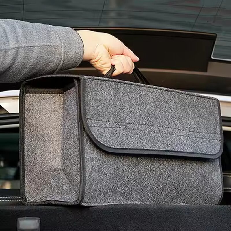 Car Trunk Bag Manufacturer - OEM Customized Logo Felt Foldable Organizer