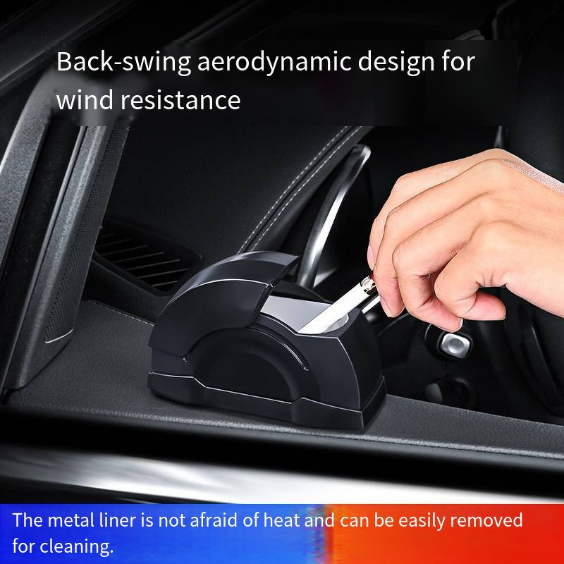 Car Ashtray Factory - OEM High-Quality LED Light Windproof Ashtray