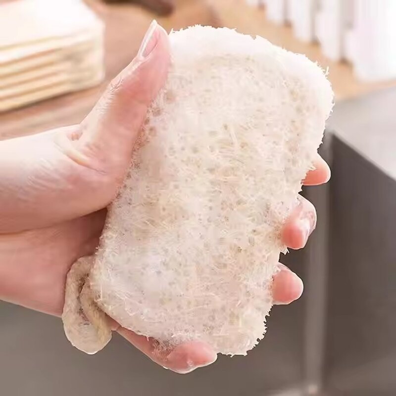 Eco-Friendly Sponge Factory - OEM Double-Layer Soft Loofah Dish Sponge