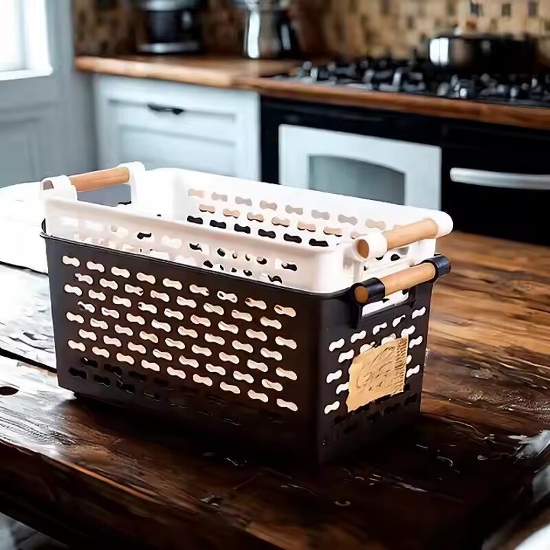 Plastic Storage Basket Factory - OEM Sustainable Modern Rectangular PP Basket