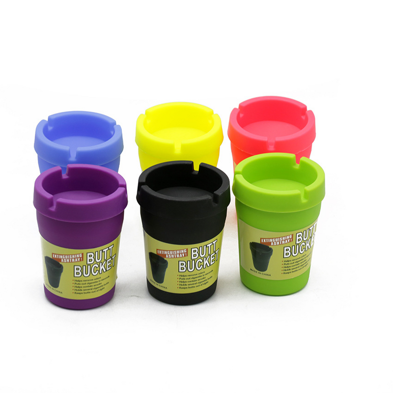 Car Ashtray Supplier - OEM Customized Logo Glow Funnel-Type Ashtray