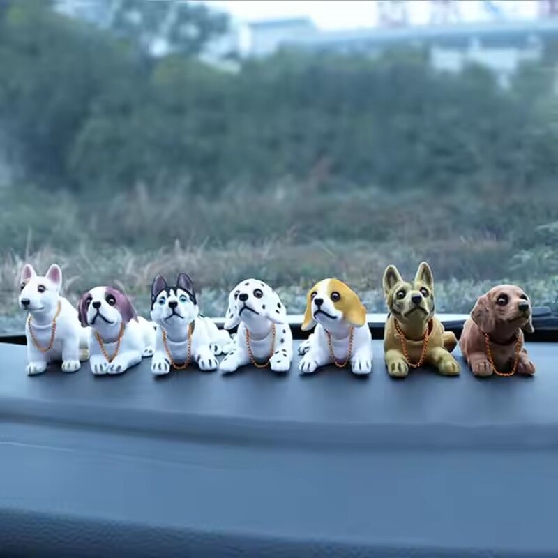 Nodding Dog Ornament Factory - OEM Resin Shaking Head Car Toys Decor