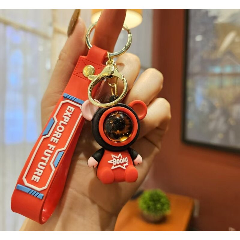Astronaut Keychain Manufacturer - OEM Cartoon with Mask Portable Accessory