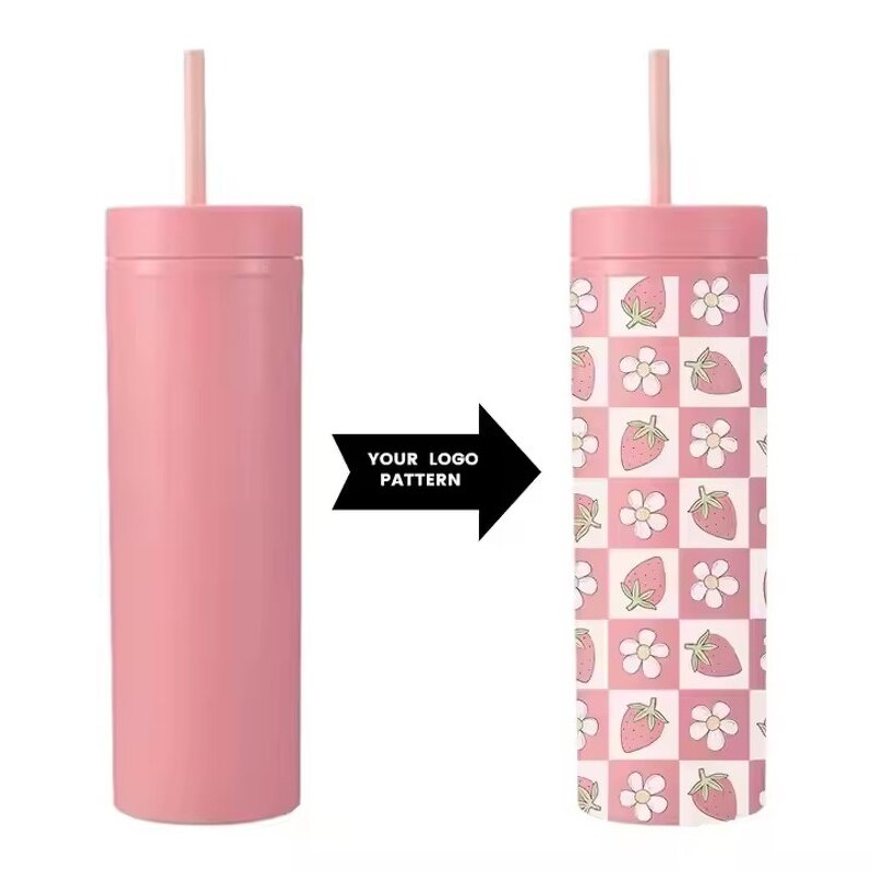 Acrylic Tumbler Factory - OEM Custom Logo 16oz Double Wall Matte Cups