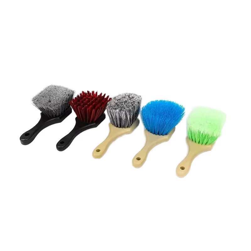 Car Tire Brush Manufacturer - OEM Customized Grey Short Handle Clean Brush