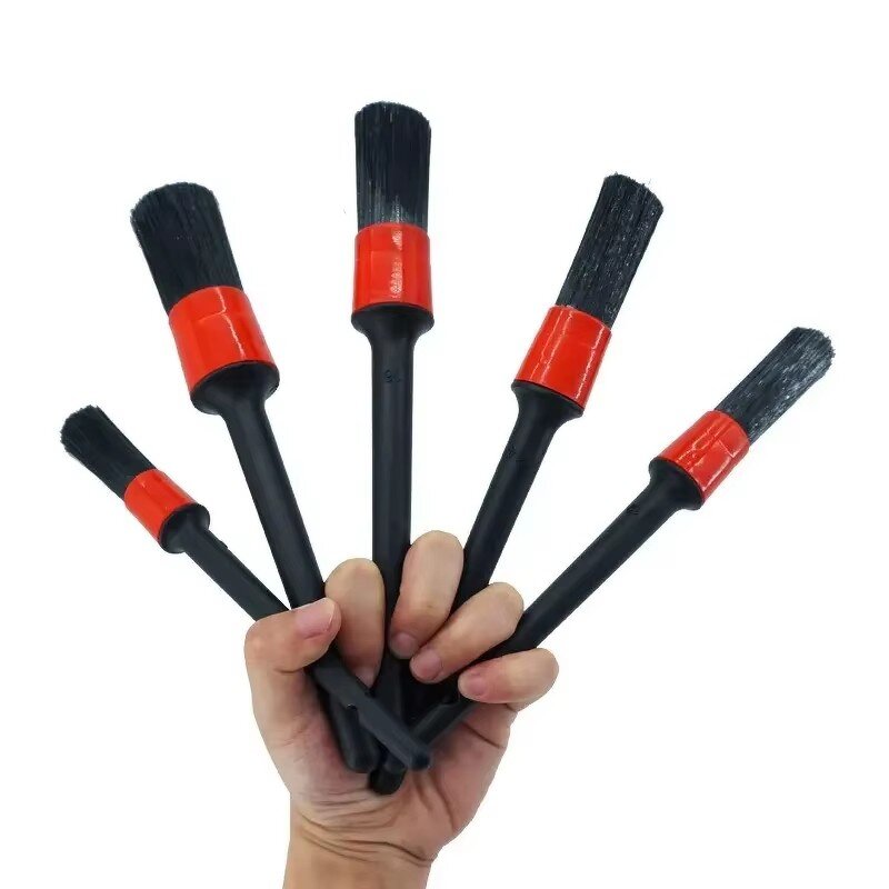 Car Wash Brush Set Factory - OEM 5 Pcs Soft Plastic Detailing Brushes