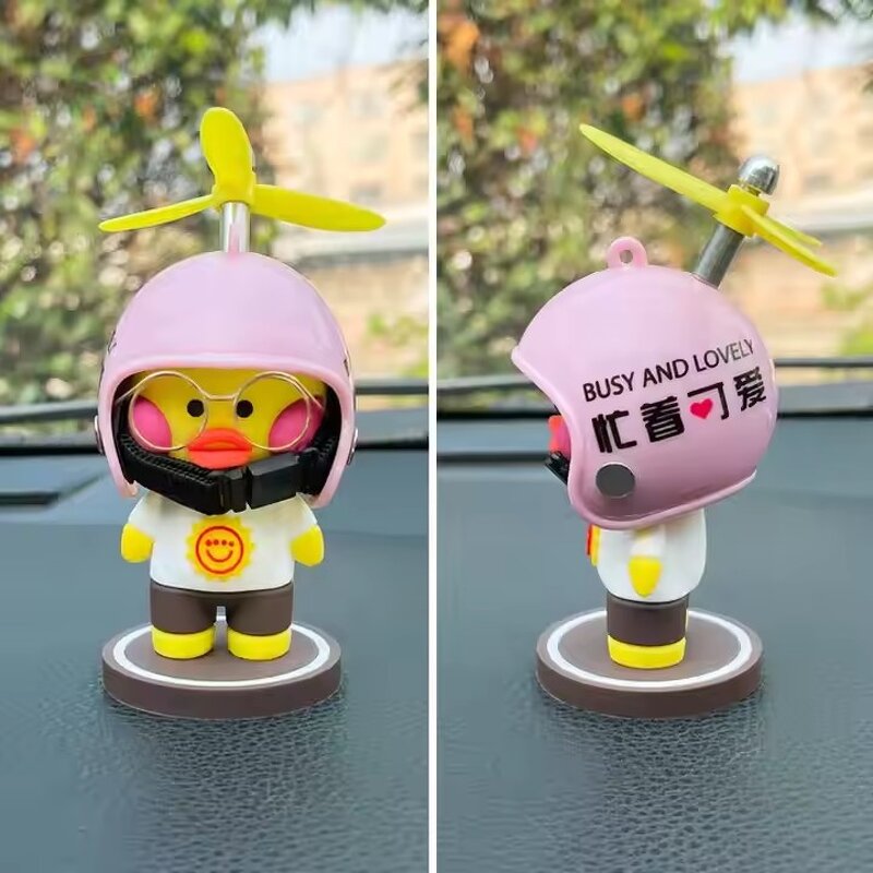 PVC Car Duck Manufacturer - OEM Stand-Up Small Yellow Duck Decoration
