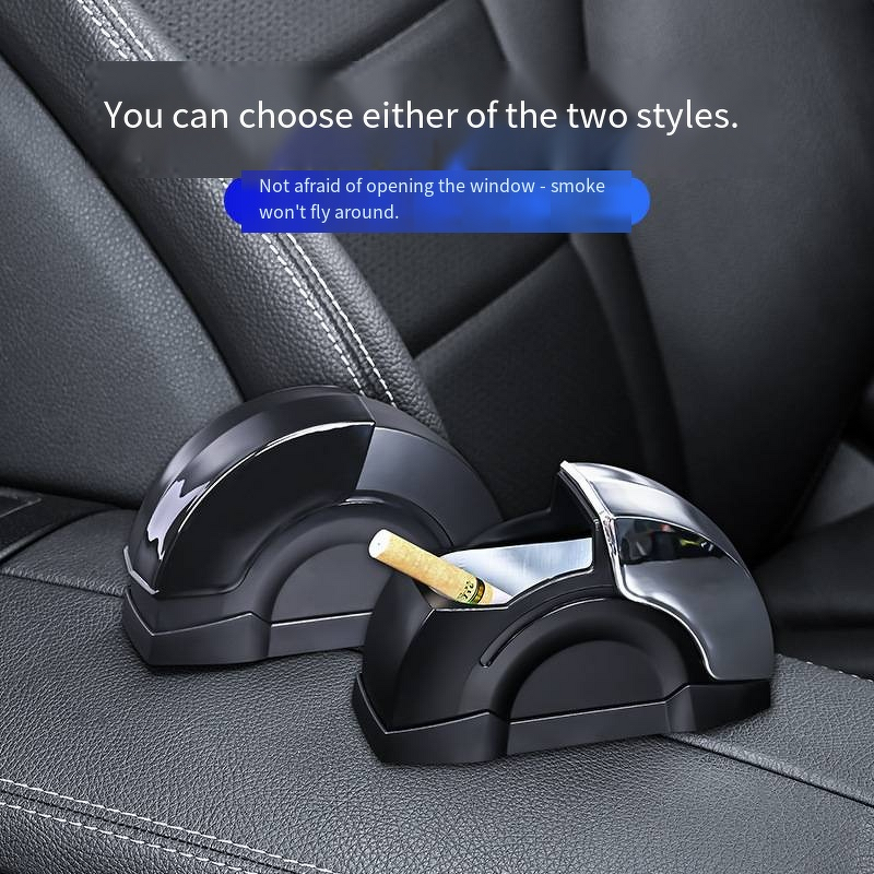 Car Ashtray Factory - OEM High-Quality LED Light Windproof Ashtray