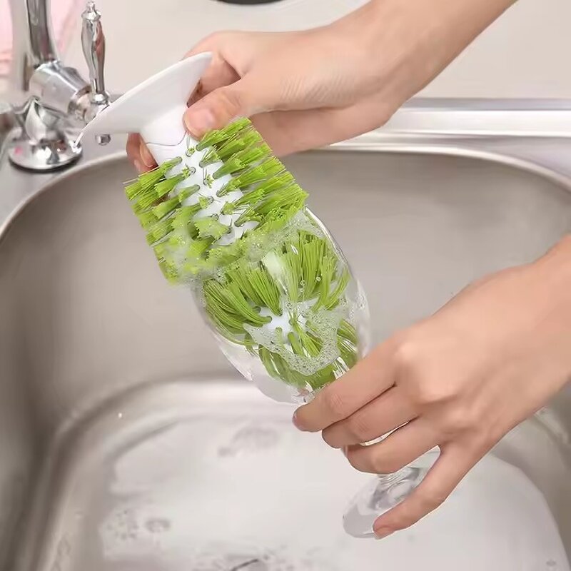 Teacup Cleaning Brush Supplier - OEM Hot Selling Kitchen Glass Washing Brush