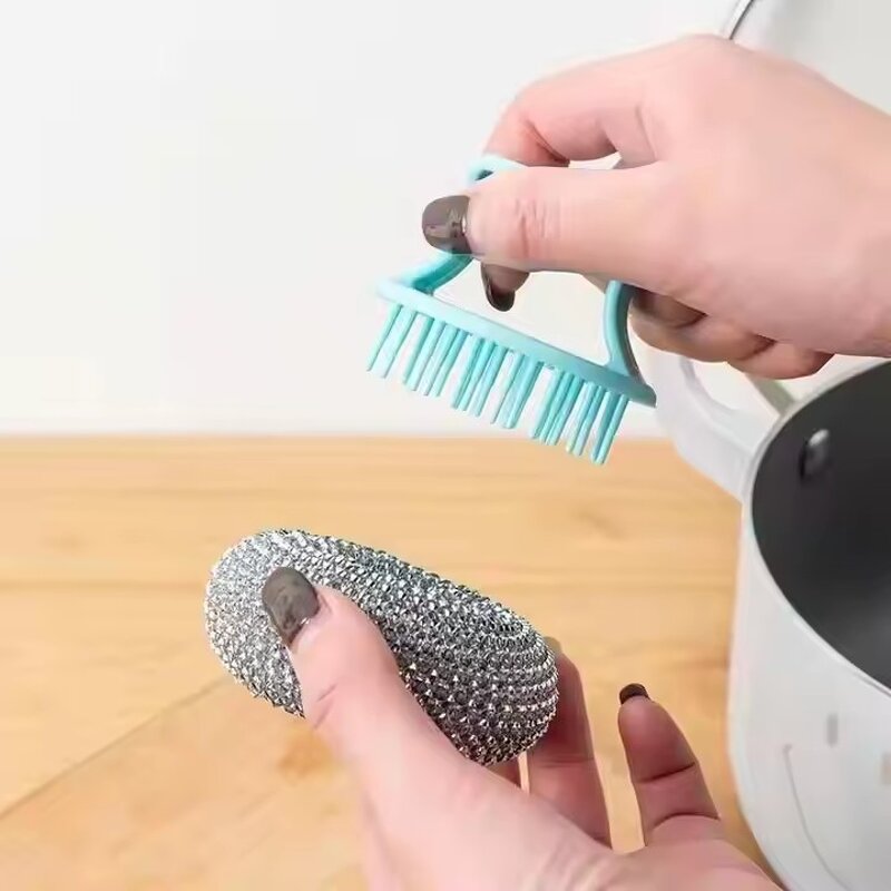 Dish Scrubber Manufacturer - OEM Multifunctional Plastic Wire Ball Brush