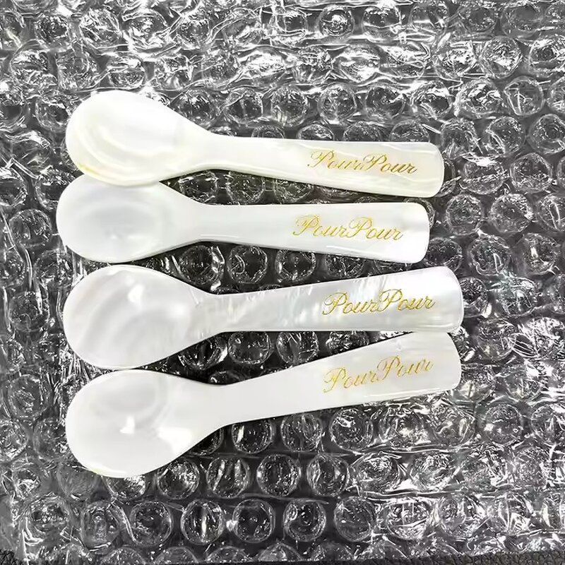 Caviar Coffee Scoop Manufacturer - OEM Customized 7 cm Natural Shell Spoon