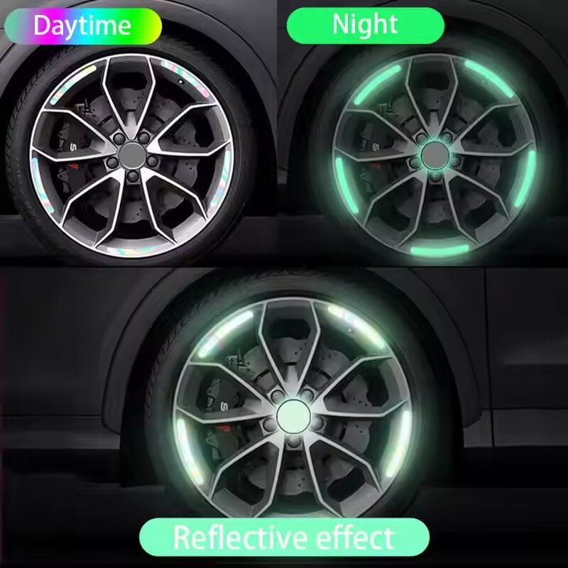 Car Wheel Sticker Manufacturer - OEM 20 Pcs Fluorescent Reflective Strips