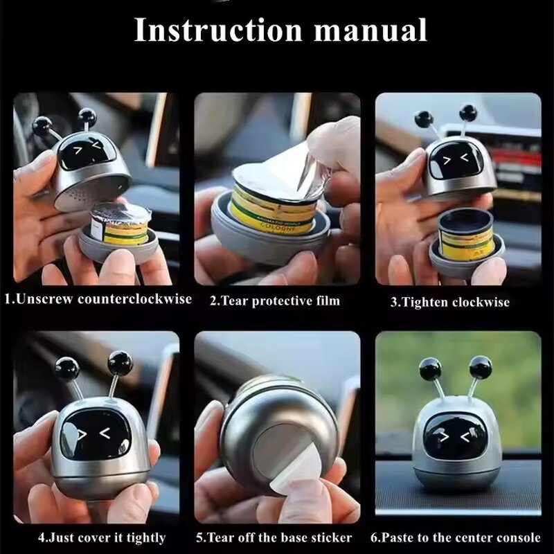 Robot Air Freshener Supplier - OEM Custom Logo Creative Solid Aromatherapy