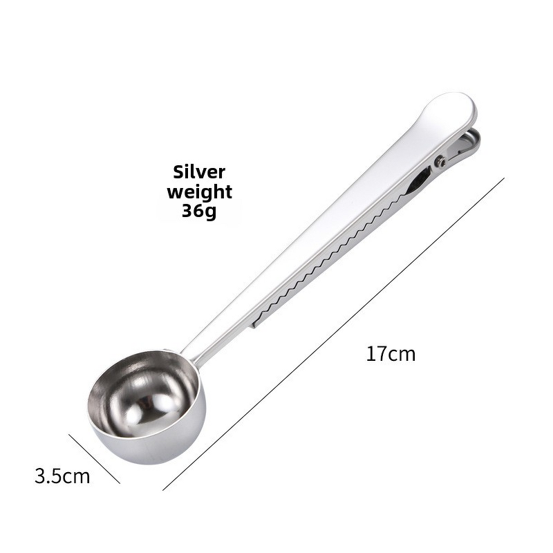 Measuring Spoon Supplier - OEM Stainless Steel Food Sealing Clip Spoon