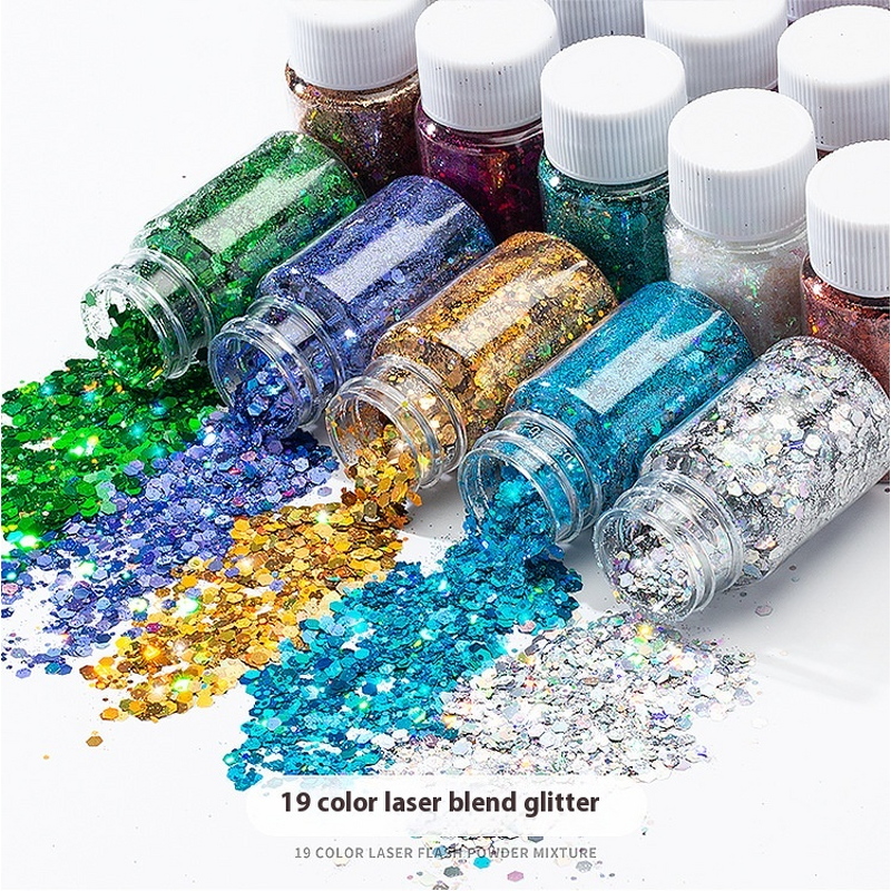 Colorful Glitter Factory - OEM Ultra Shiny DIY Laser Nail Art Sequins