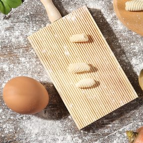 Wooden Rolling Pasta Board Factory - OEM Small Natural Homemade Gnocchi Board