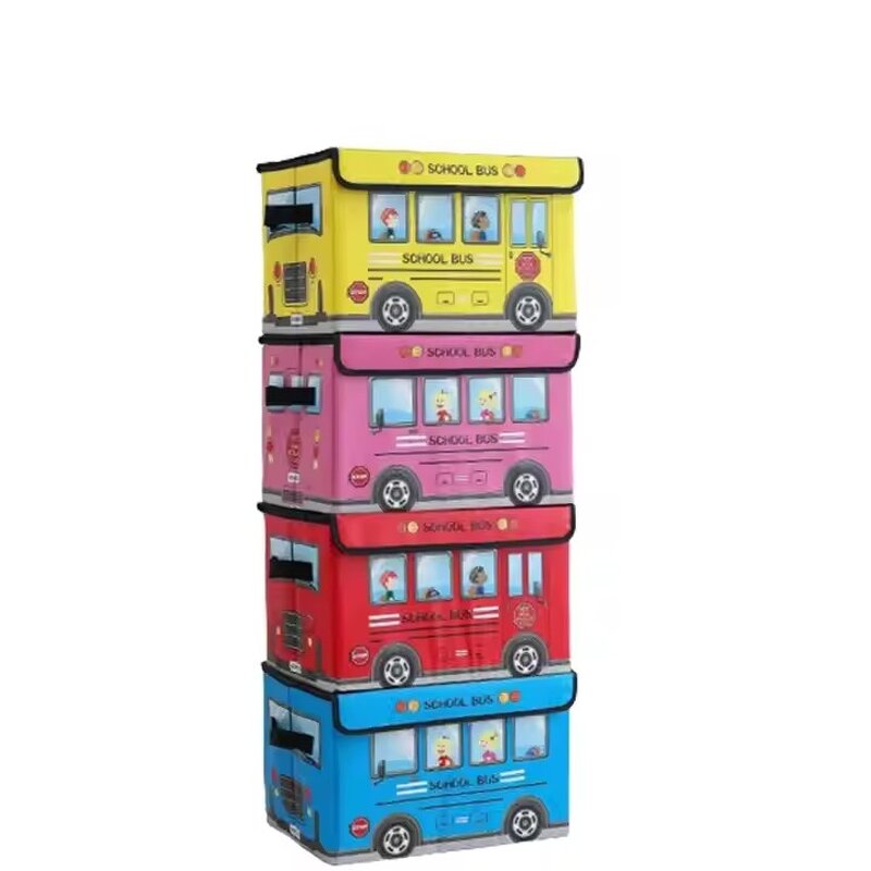 Kids Storage Box Manufacturer - OEM Hot Sale Cartoon Car Shape Dustproof Bin