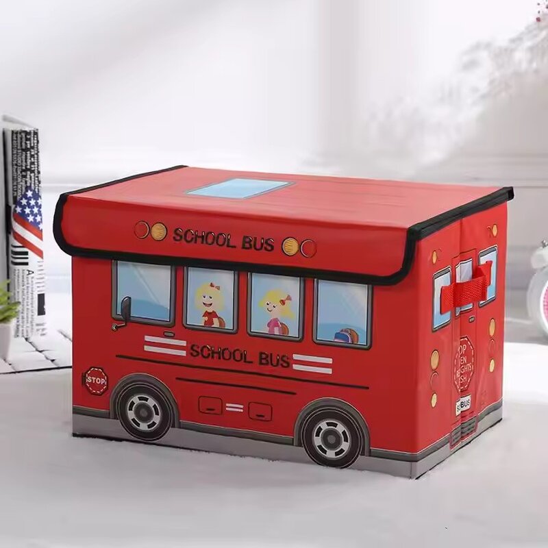 Kids Storage Box Manufacturer - OEM Hot Sale Cartoon Car Shape Dustproof Bin