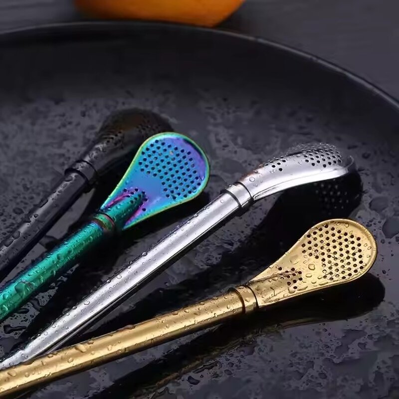 Drinkware with Straw Supplier - OEM Colorful Stainless Steel Filter Straw