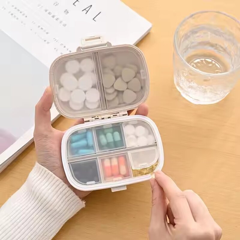 Daily Pill Organizer Manufacturer - OEM Customized Foldable 8 Compartments Box