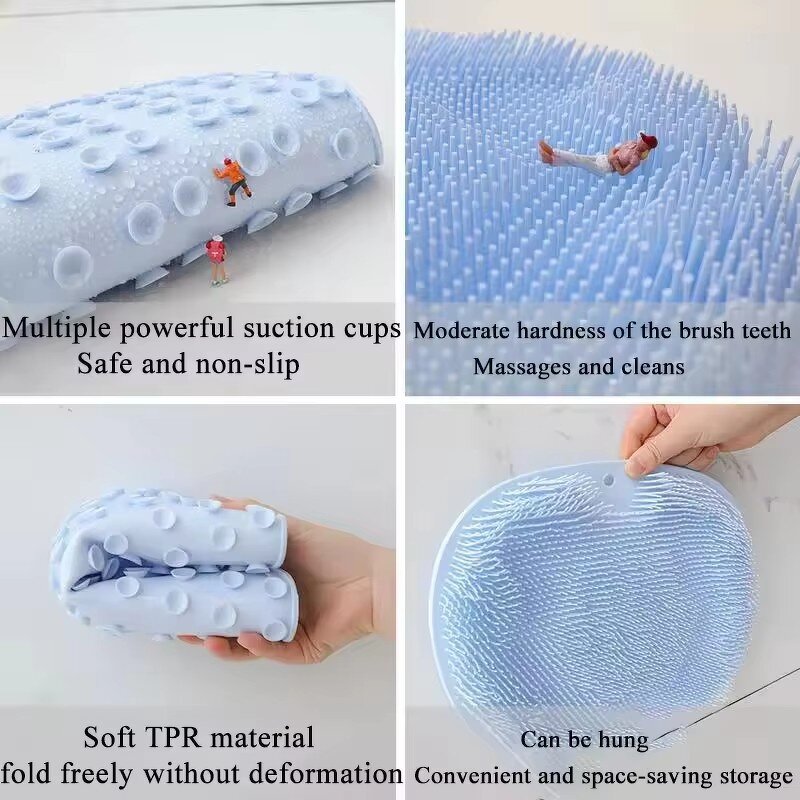 Foot Massager Mat Supplier - OEM Water Proof TPR Pads Shower Cleaner