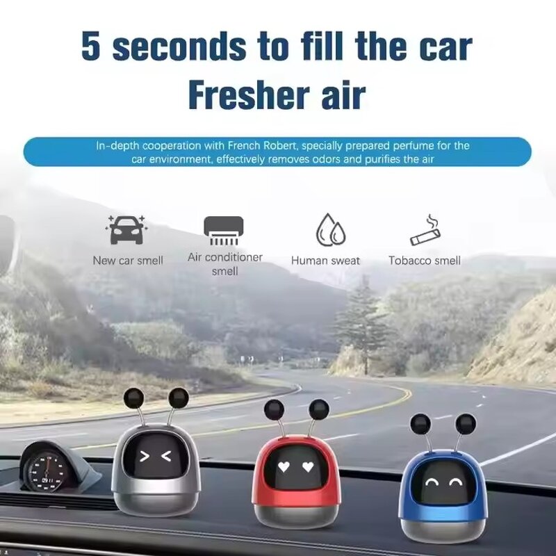 Robot Air Freshener Supplier - OEM Custom Logo Creative Solid Aromatherapy