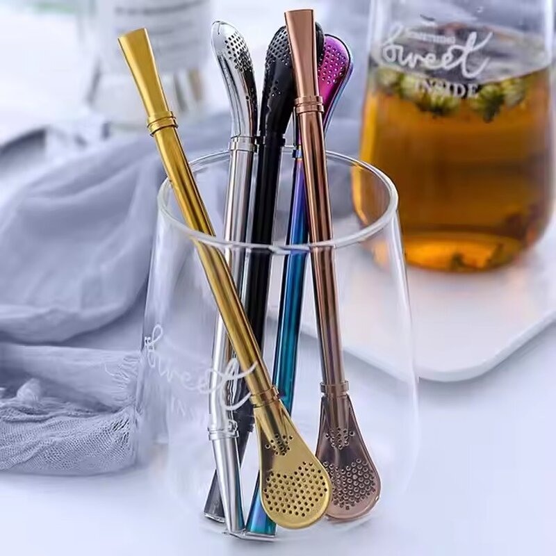 Drinkware with Straw Supplier - OEM Colorful Stainless Steel Filter Straw