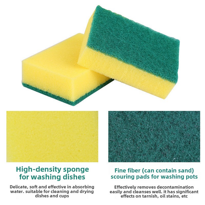 Dish Scrub Sponges Factory - OEM Factory Eco Non-scratch Double Effect