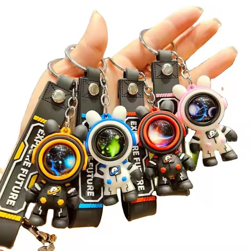 Astronaut Keychain Manufacturer - OEM Cartoon with Mask Portable Accessory