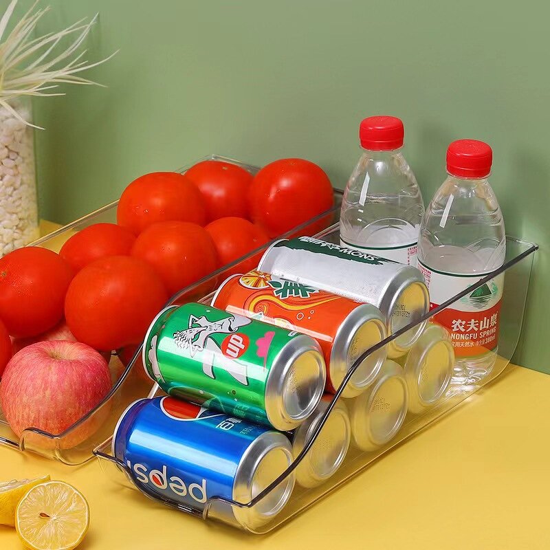 Drink Can Organizer Manufacturer - OEM Fridge Stackable Transparent PET Box