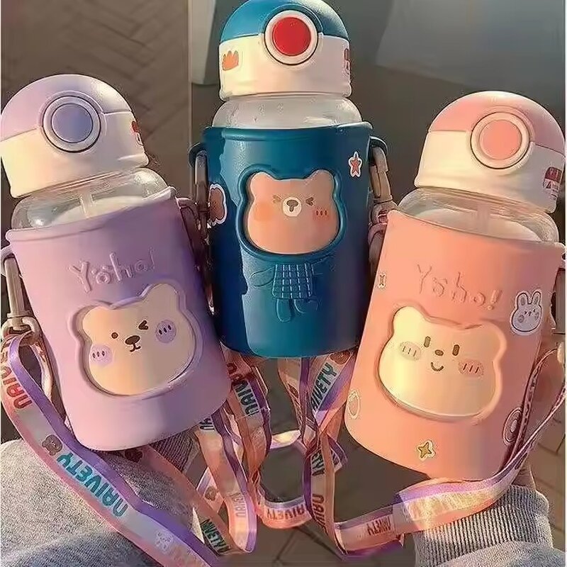 Kids Water Bottle Manufacturer - OEM Cute 620ml Portable Student Bottle