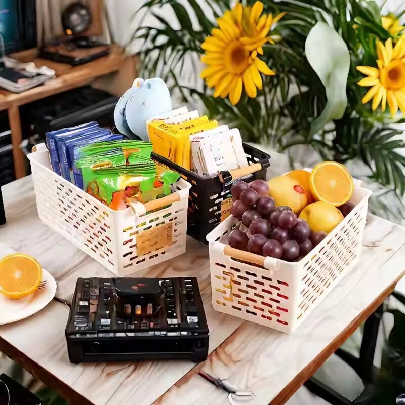 Plastic Storage Basket Factory - OEM Sustainable Modern Rectangular PP Basket