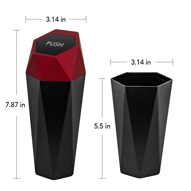 Car Trash Bin Supplier - OEM Custom Logo Portable Vehicle Garbage Bin