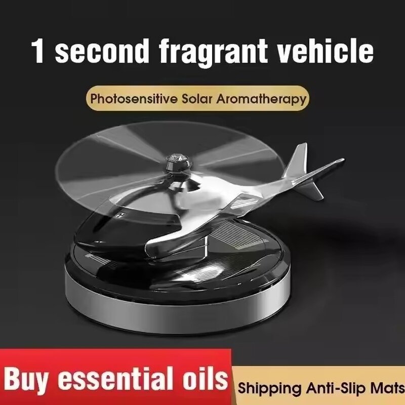 Solar Car Freshener Supplier - OEM Modern Metal Helicopter Perfume Diffuser