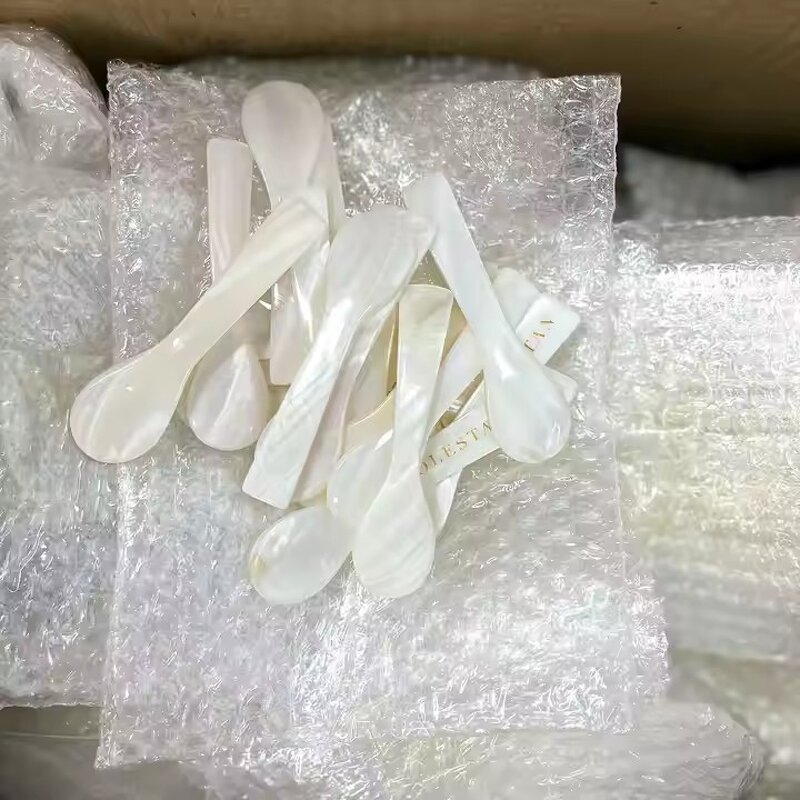 Caviar Coffee Scoop Manufacturer - OEM Customized 7 cm Natural Shell Spoon