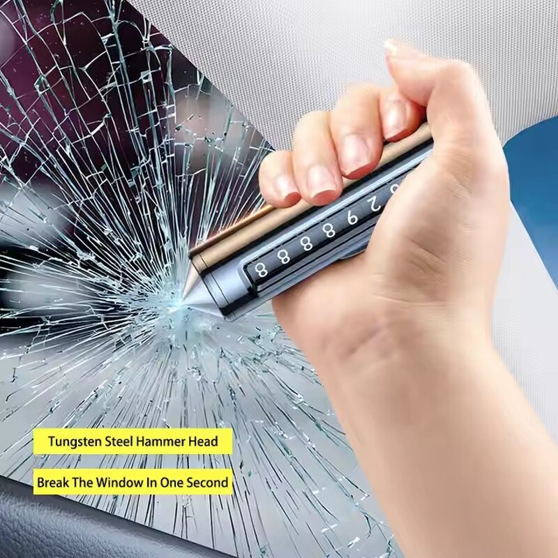 Emergency Tool Kit Supplier - OEM 2-in-1 Safety Hammer Parking Plate