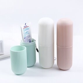 Toothbrush Container Supplier - OEM Portable Plastic Travel Storage Case
