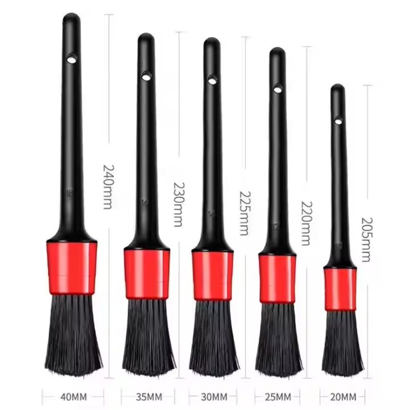 Car Wash Brush Set Factory - OEM 5 Pcs Soft Plastic Detailing Brushes