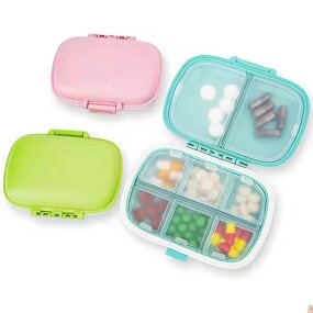 Daily Pill Organizer Manufacturer - OEM Customized Foldable 8 Compartments Box