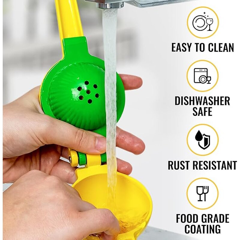Lemon Juicer Manufacturer - OEM Aluminium Alloy 2 in 1 Handheld Press