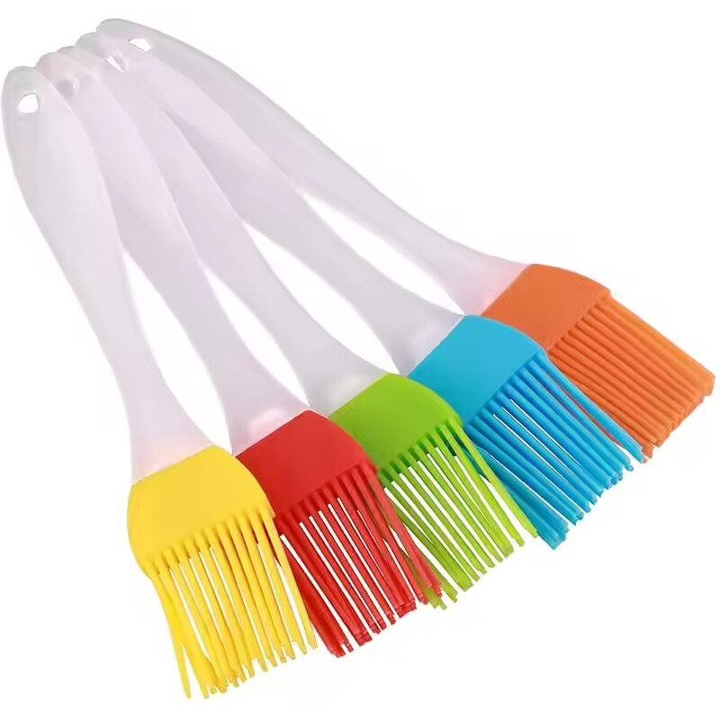 BBQ Oil Brush Supplier - OEM Heat Resistant Silicone Basting Brush Set