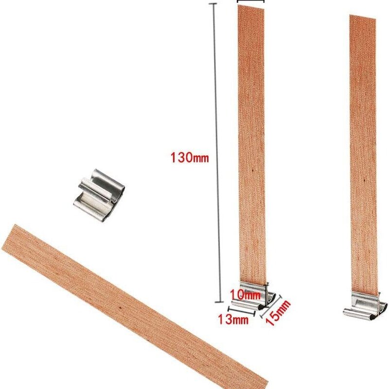 Wooden Wick Supplier - OEM Eco-friendly Custom Metal Clip Wick