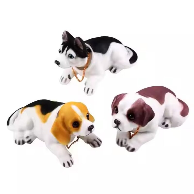 Nodding Dog Ornament Factory - OEM Resin Shaking Head Car Toys Decor