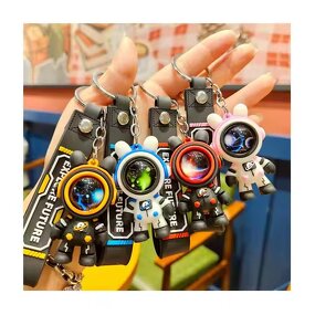 Cartoon Keychain Factory - OEM Multi-Color Rabbit Astronaut Car Pendant